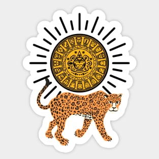 Rising Aztec Sun Sticker